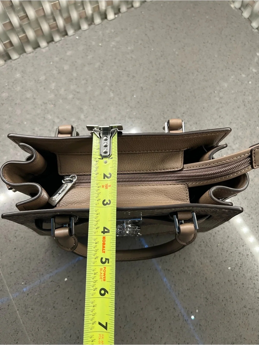 Michael Kors Brown MK Logo Satchel
